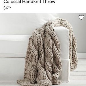 Pottery Barn Colossal Handknit Throw. BEST SELLER.